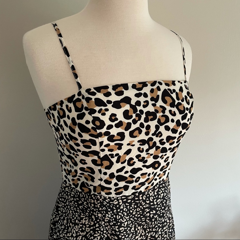 Lulu’s Being Bold Leopard Print Satin Midi Slip Dress - Picture 3 of 12